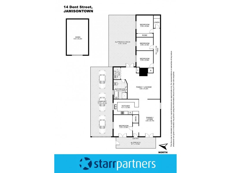 14 Dent Street, Jamisontown NSW 2750 Floorplan