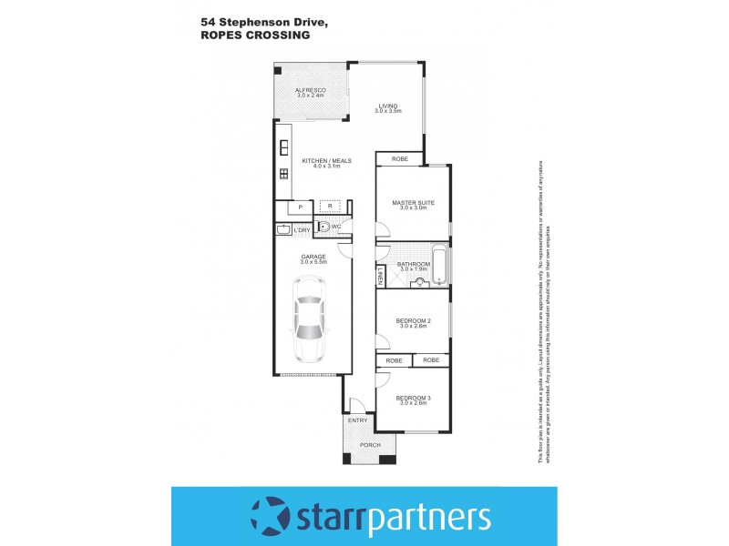 54 Stephenson Drive, Ropes Crossing NSW 2760 Floorplan