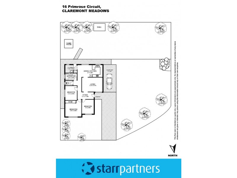 16 Primrose Circuit, Claremont Meadows NSW 2747 Floorplan