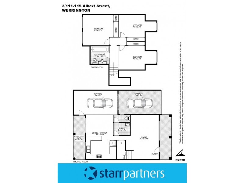 3/111-115 Albert Street, Werrington NSW 2747 Floorplan