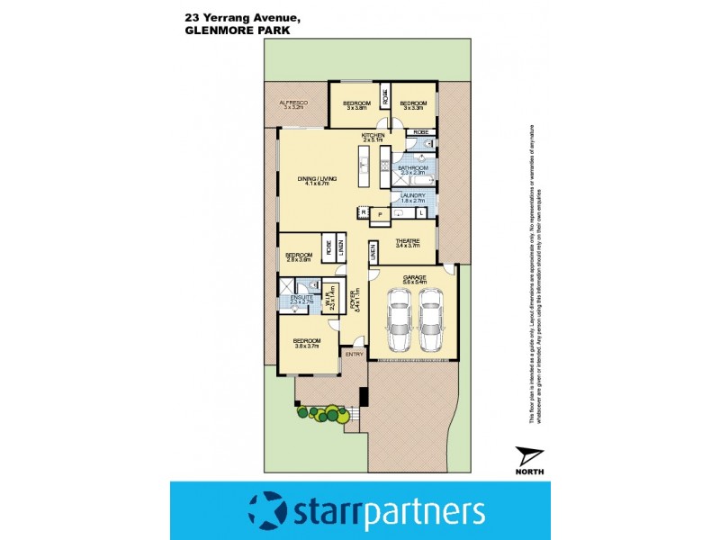 23 Yerrang Avenue, Glenmore Park NSW 2745 Floorplan