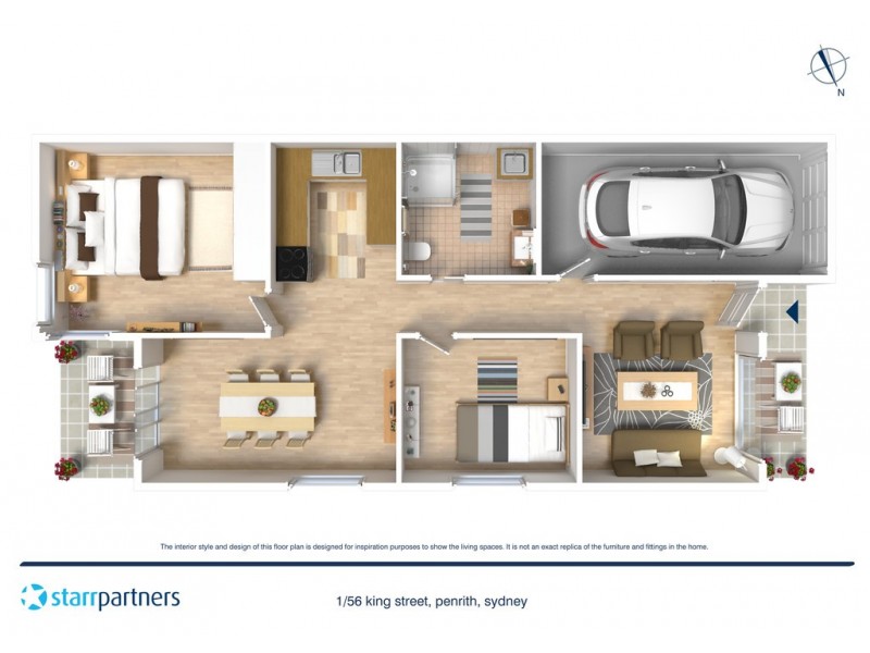 1/56 King Street, Penrith NSW 2750 Floorplan