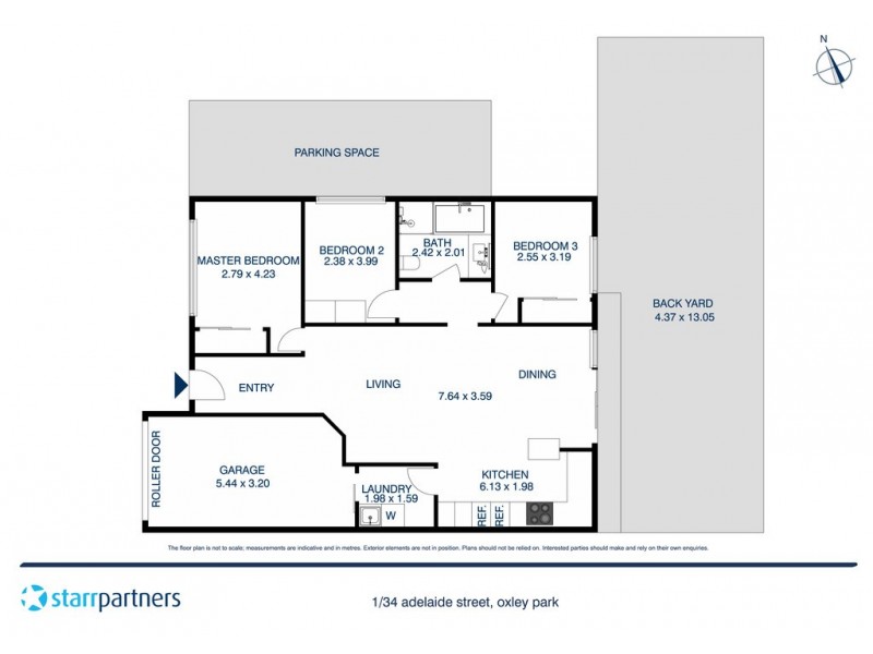 1/34 Adelaide Street, Oxley Park NSW 2760 Floorplan