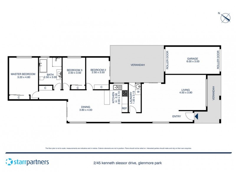 2/45 Kenneth Slessor Drive, Glenmore Park NSW 2745 Floorplan