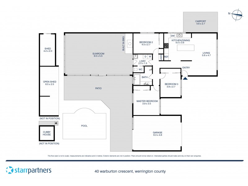 40 Warburton Crescent, Werrington County NSW 2747 Floorplan