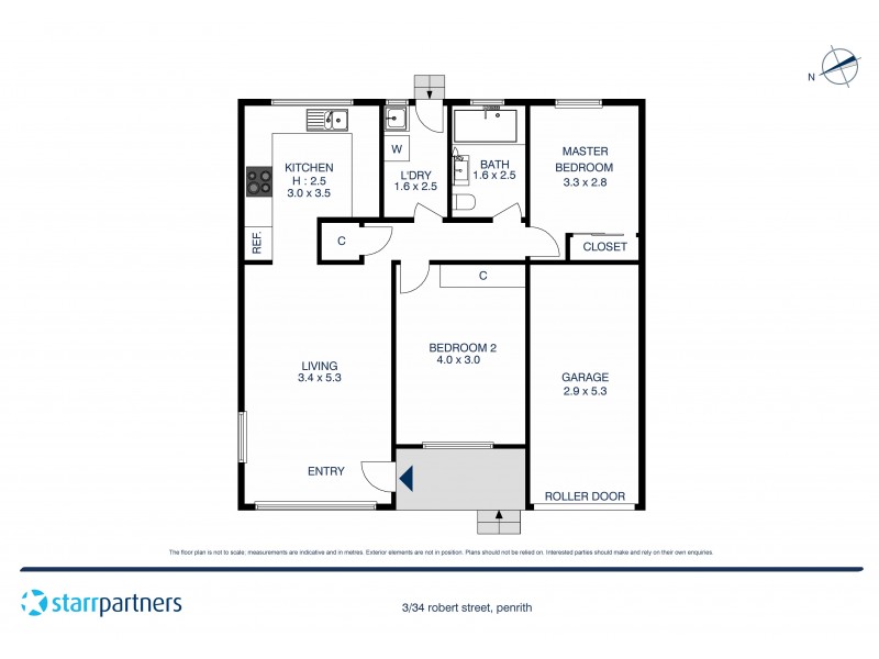 3/34 Robert Street, Penrith NSW 2750 Floorplan
