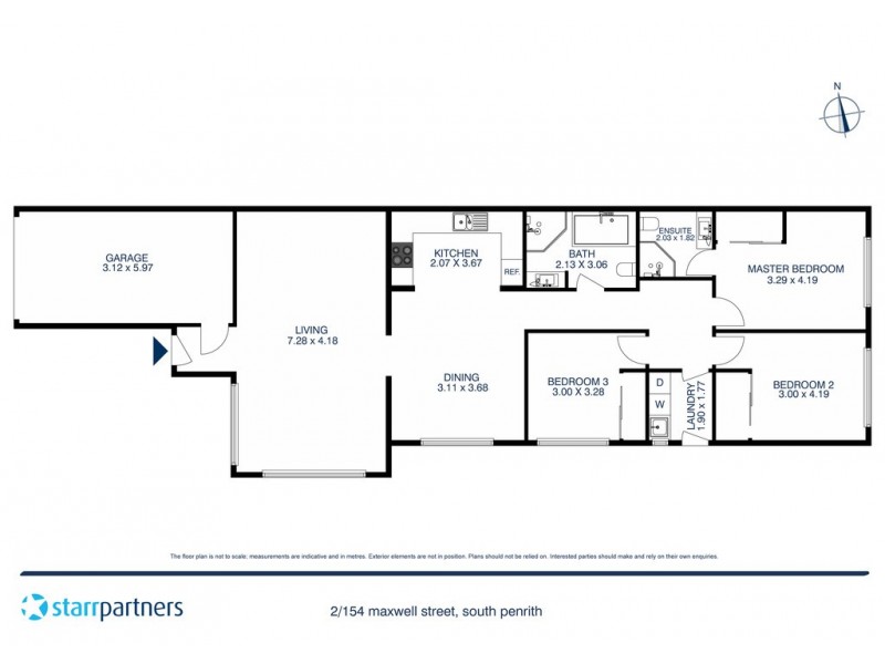 2/154 Maxwell Street, South Penrith NSW 2750 Floorplan