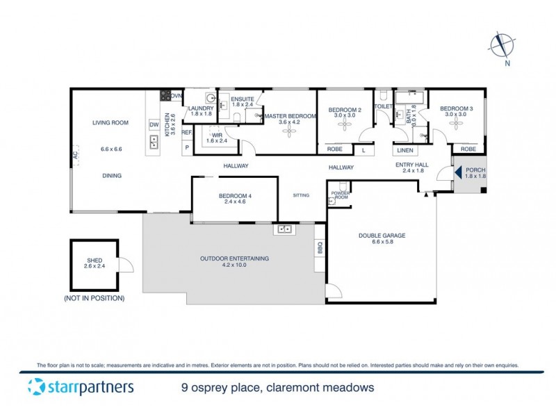 9 Osprey Place, Claremont Meadows NSW 2747 Floorplan