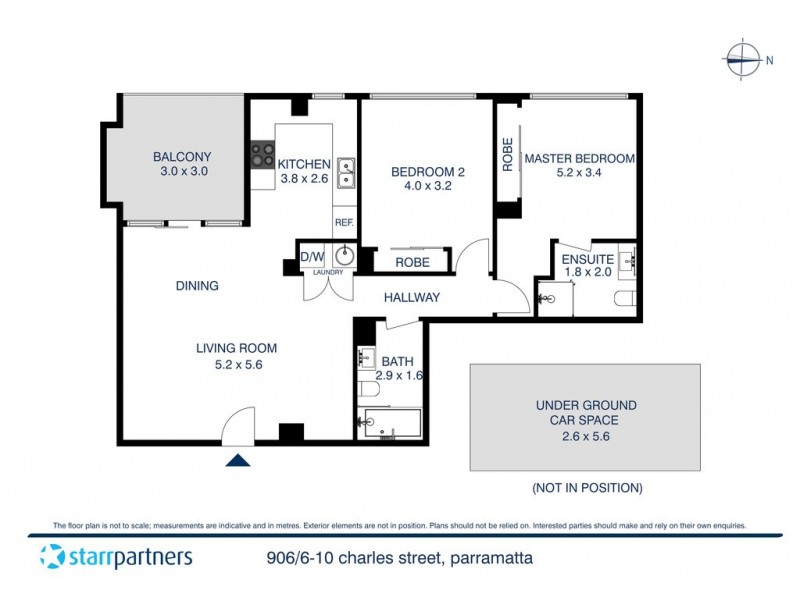 906/6-10 Charles Street, Parramatta NSW 2150 Floorplan