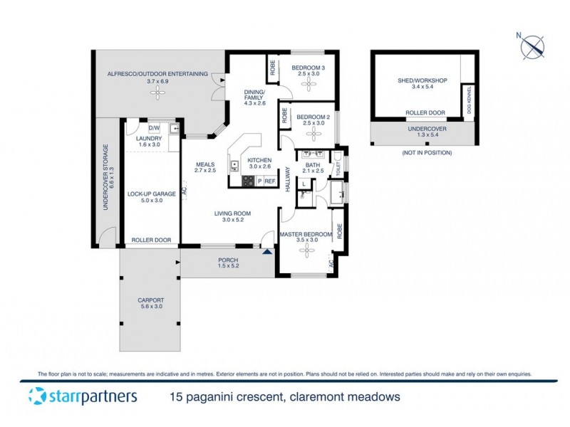 15 Paganini Cres, Claremont Meadows NSW 2747 Floorplan