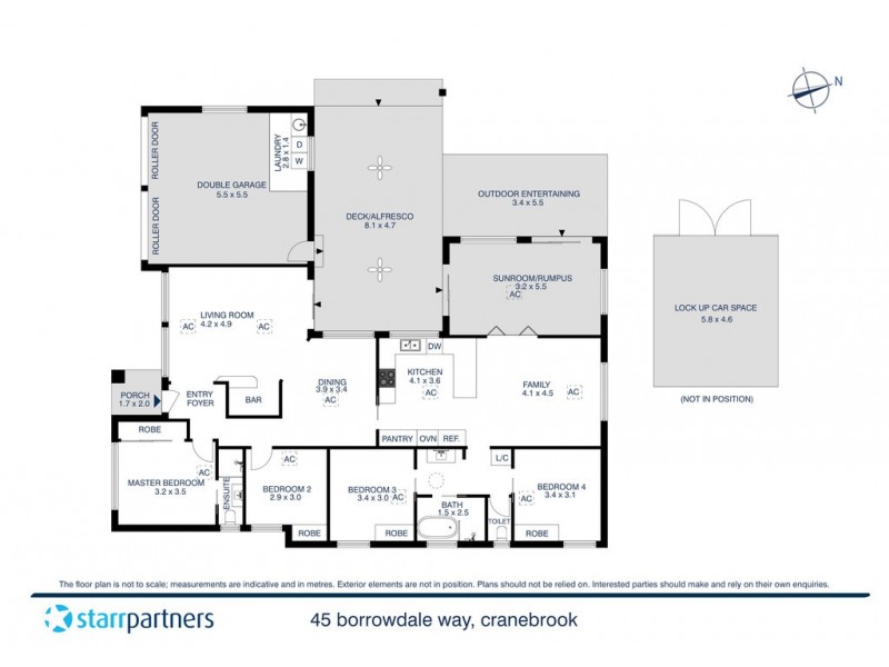 45 Borrowdale Way, Cranebrook NSW 2749 Floorplan