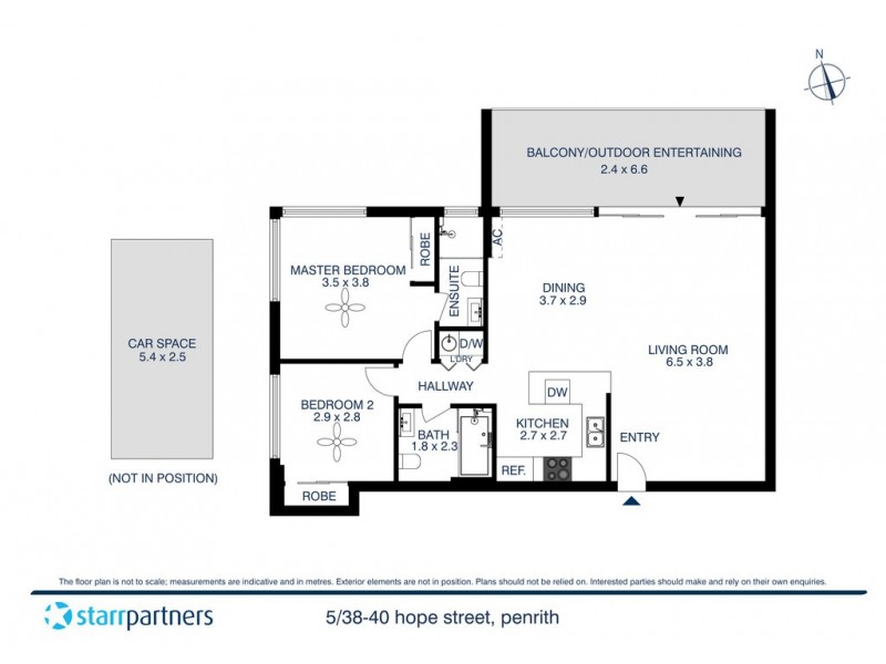 5/38-40 Hope Street, Penrith NSW 2750 Floorplan
