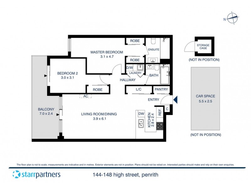 16/144-148 High Street, Penrith NSW 2750 Floorplan