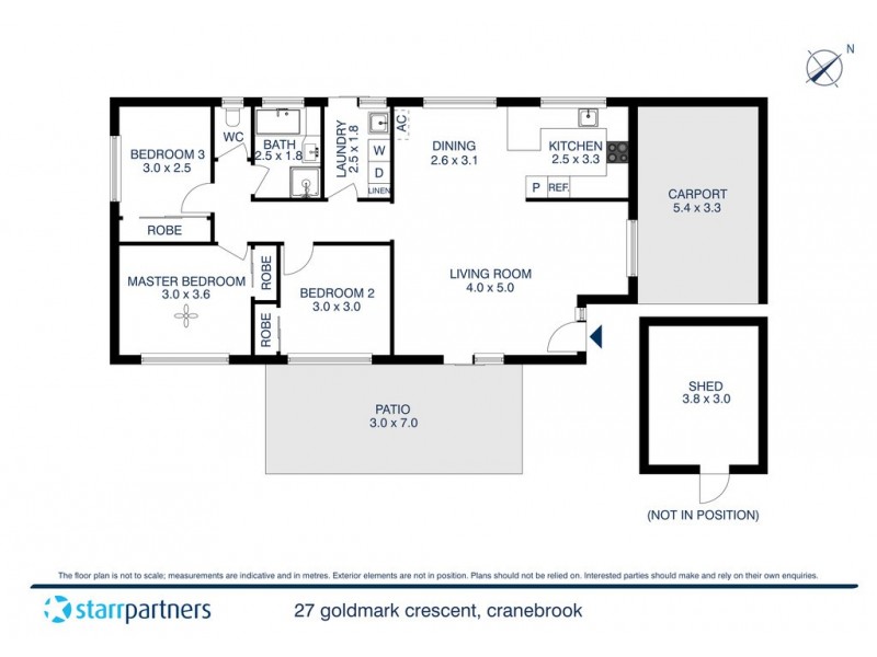 27 Goldmark Crescent, Cranebrook NSW 2749 Floorplan