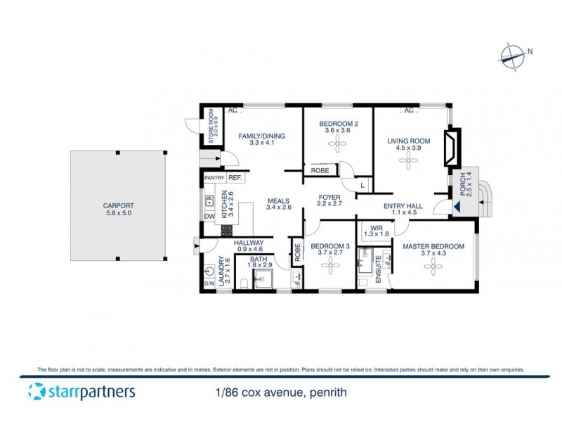 1/86 Cox Avenue, Penrith NSW 2750 Floorplan