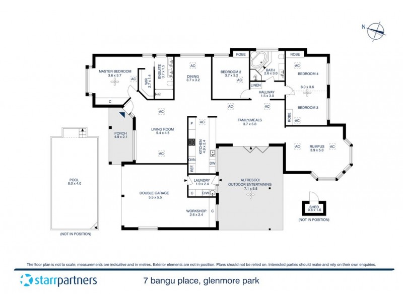 7 Bangu Place, Glenmore Park NSW 2745 Floorplan