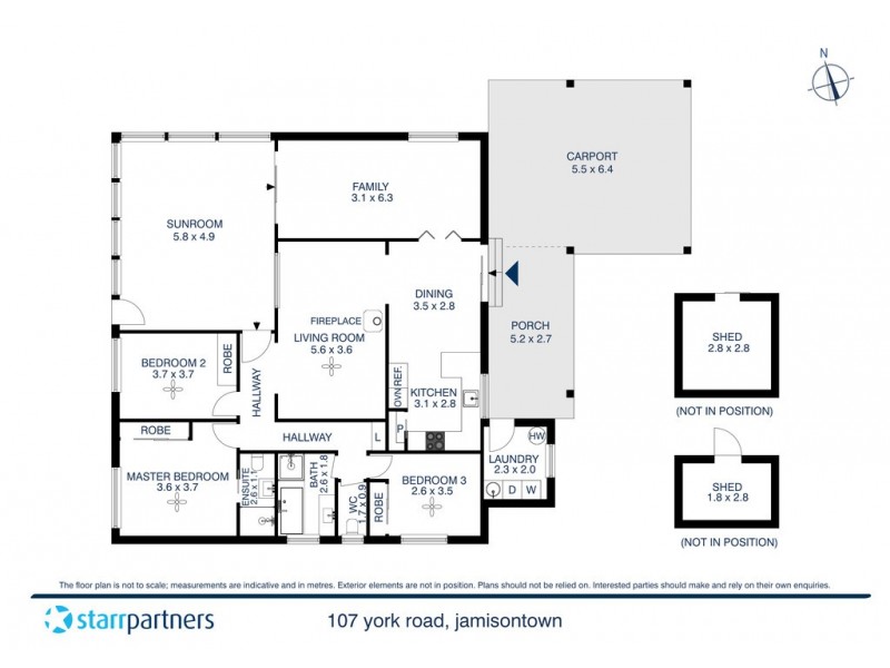 107 York Road, Jamisontown NSW 2750 Floorplan