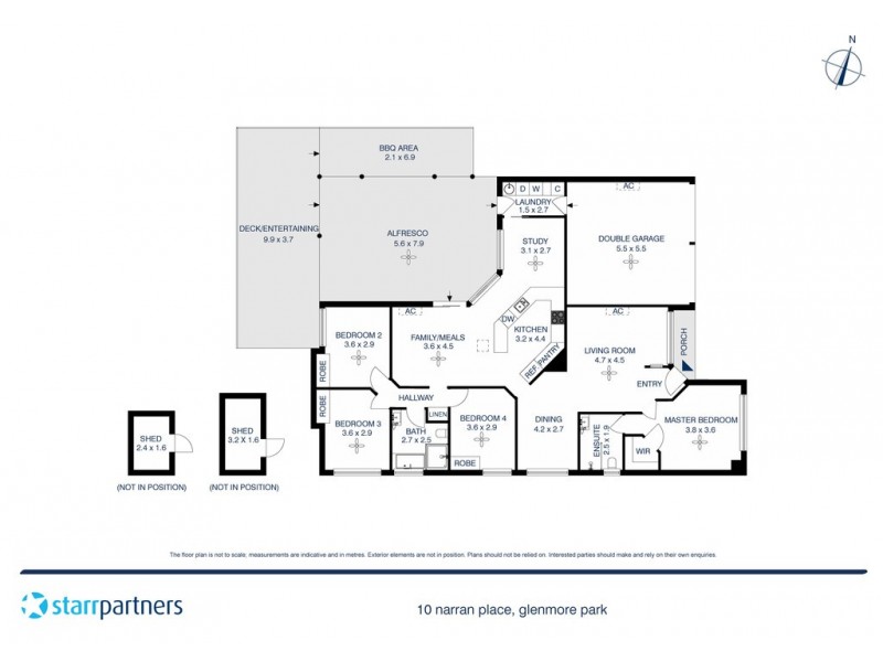 10 Narran Place, Glenmore Park NSW 2745 Floorplan