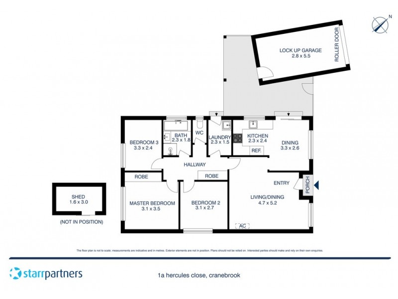 1a Hercules Close, Cranebrook NSW 2749 Floorplan