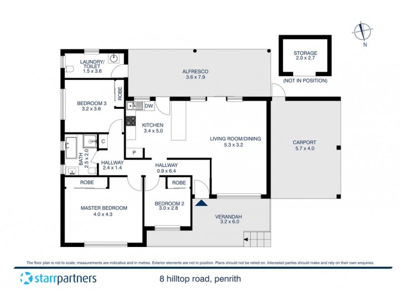 8 Hilltop Road, Penrith NSW 2750 Floorplan