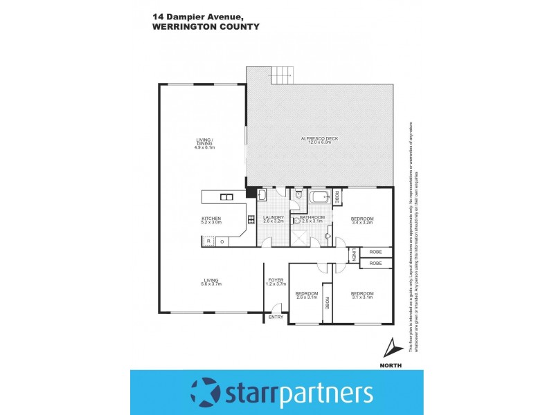 14 Dampier Avenue, Werrington County NSW 2747 Floorplan