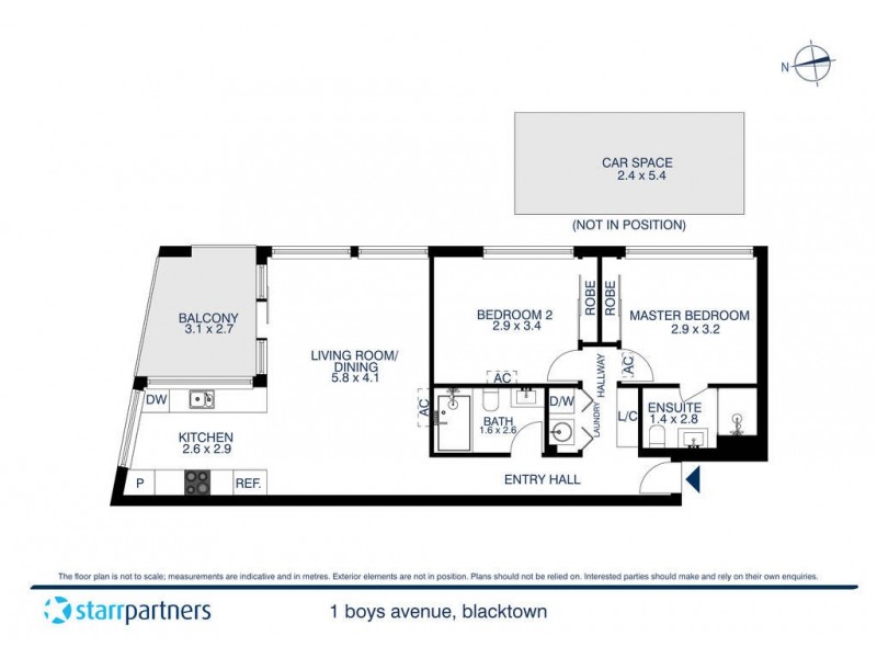 1701/1 Boys Avenue, Blacktown NSW 2148 Floorplan