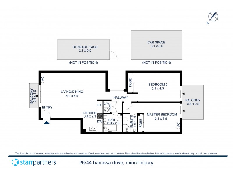 26/44 Barossa Drive, Minchinbury NSW 2770 Floorplan