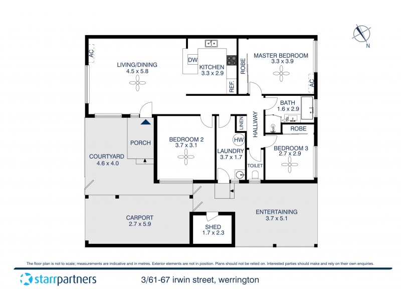 3/61-67 Irwin Street, Werrington NSW 2747 Floorplan