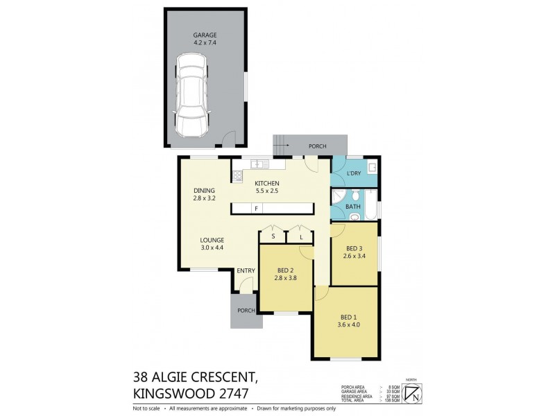 38 Algie Crescent, Kingswood NSW 2747 Floorplan