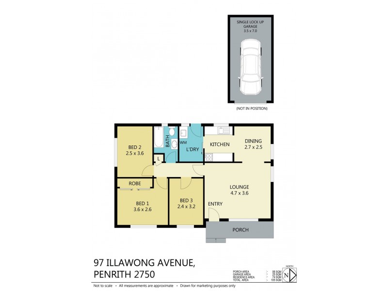 97 Illawong Avenue, Penrith NSW 2750 Floorplan