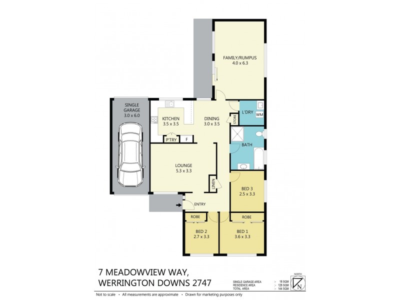 7 Meadowview Way, Werrington Downs NSW 2747 Floorplan