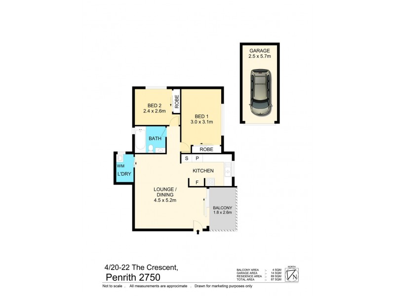 4/20-22 The Crescent, Penrith NSW 2750 Floorplan