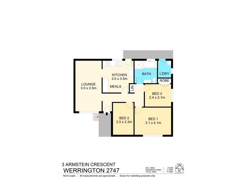 3 Armstein Crescent, Werrington NSW 2747 Floorplan