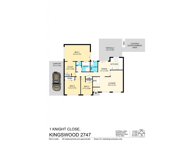 1 Knight Close, Kingswood NSW 2747 Floorplan