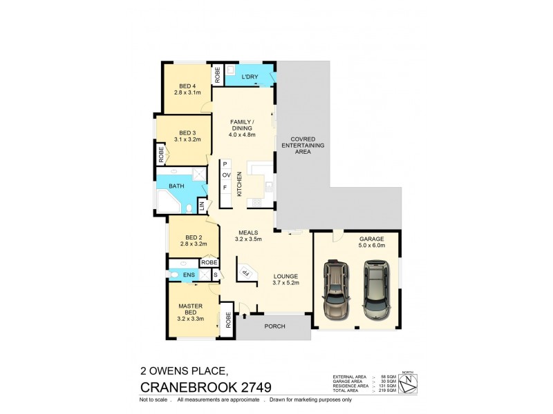 2 Owens Place, Cranebrook NSW 2749 Floorplan