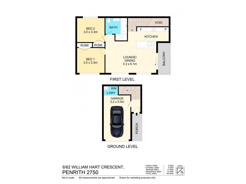 6/62 William Hart Crescent, Penrith NSW 2750 Floorplan