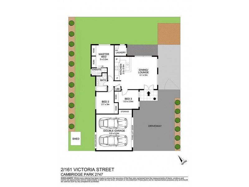 2/161 Victoria Street, Cambridge Park NSW 2747 Floorplan