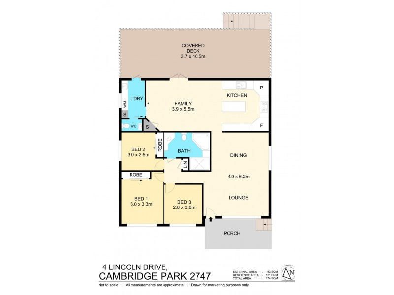 4 Lincoln Drive, Cambridge Park NSW 2747 Floorplan