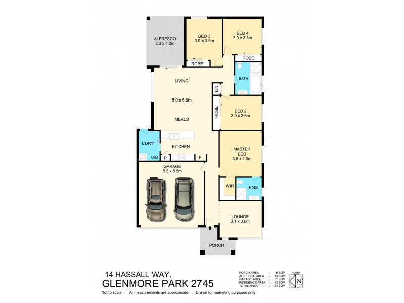 14 Hassall Way, Glenmore Park NSW 2745 Floorplan