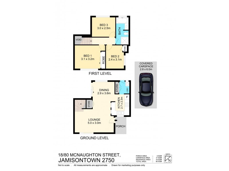 18/80 McNaughton Street, Jamisontown NSW 2750 Floorplan