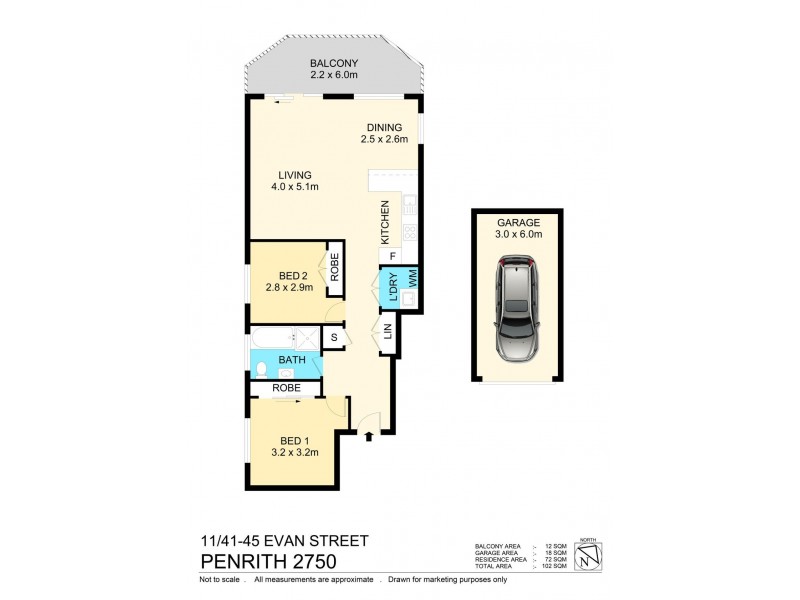 11/41-45 Evan Street, Penrith NSW 2750 Floorplan