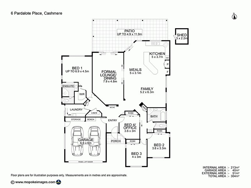 6 Pardalote Place, Cashmere QLD 4500 Floorplan