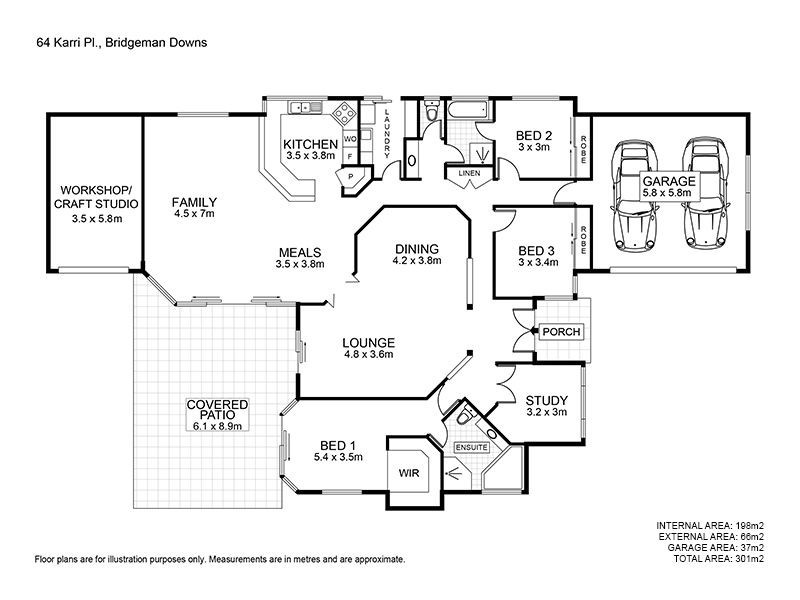 64 KARRI PLACE, Bridgeman Downs QLD 4035 Floorplan