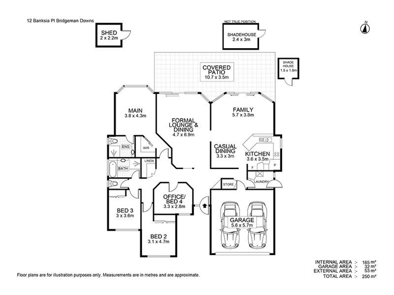 12 Banksia Place, Bridgeman Downs QLD 4035 Floorplan