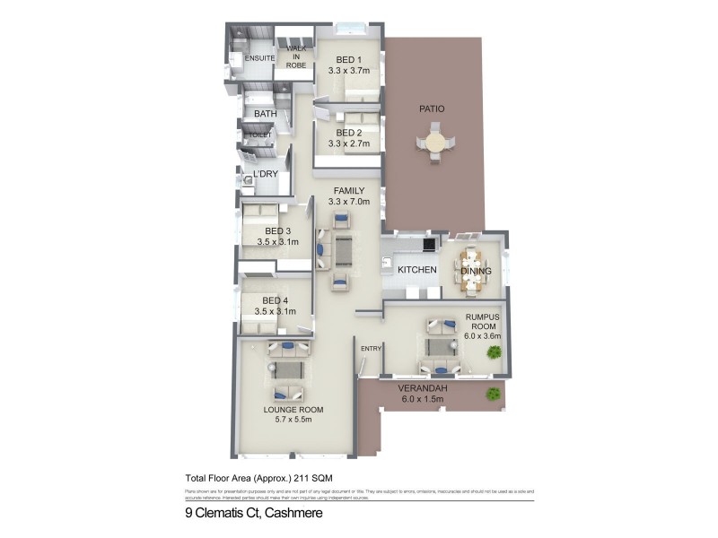 9 Clematis Court, Cashmere QLD 4500 Floorplan