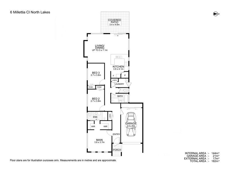 6 Millettia Close, North Lakes QLD 4509 Floorplan
