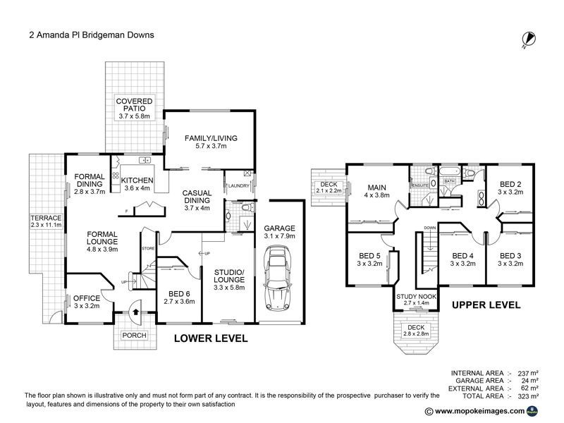 2 Amanda Place, Bridgeman Downs QLD 4035 Floorplan