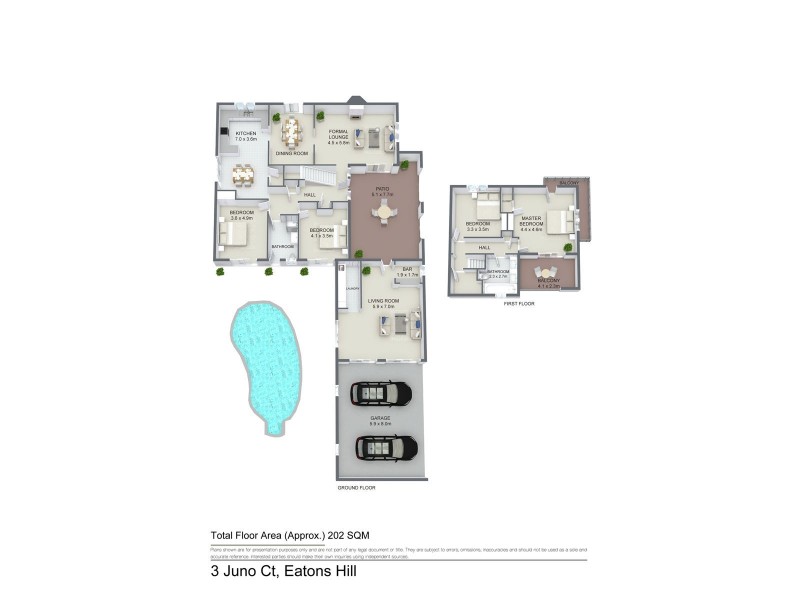 3 Juno Court, Eatons Hill QLD 4037 Floorplan