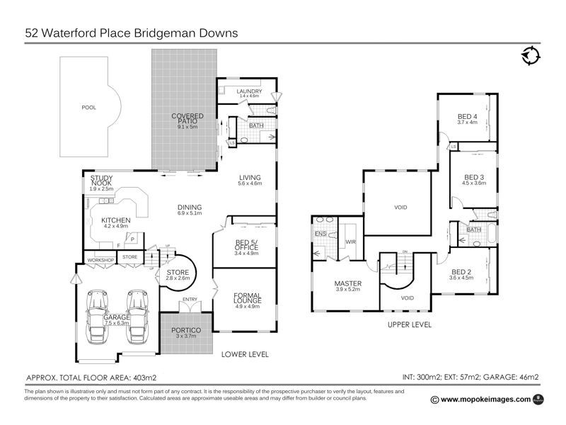 52 Waterford  Place, Bridgeman Downs QLD 4035 Floorplan