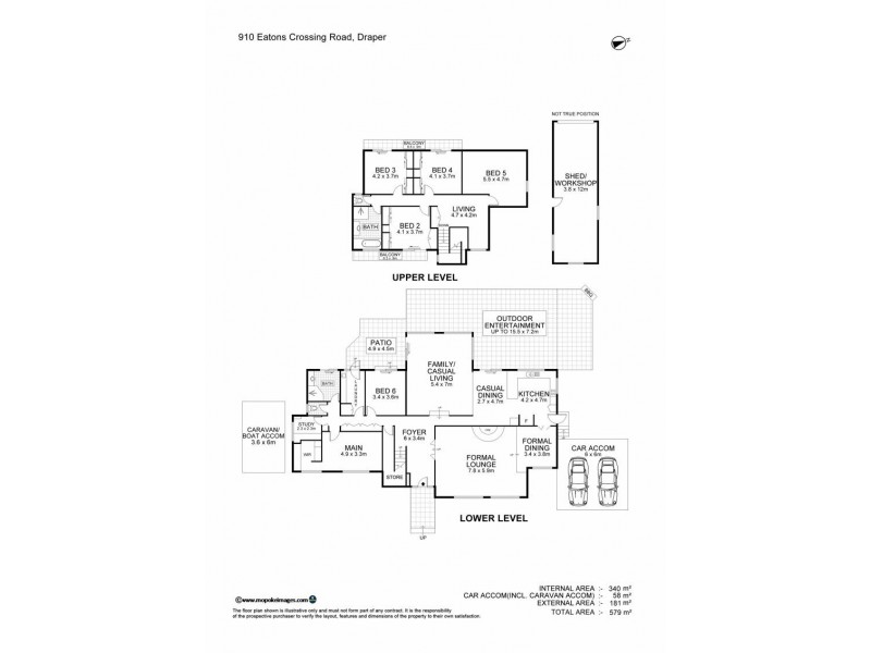 910 Eatons Crossing Road, Draper QLD 4520 Floorplan